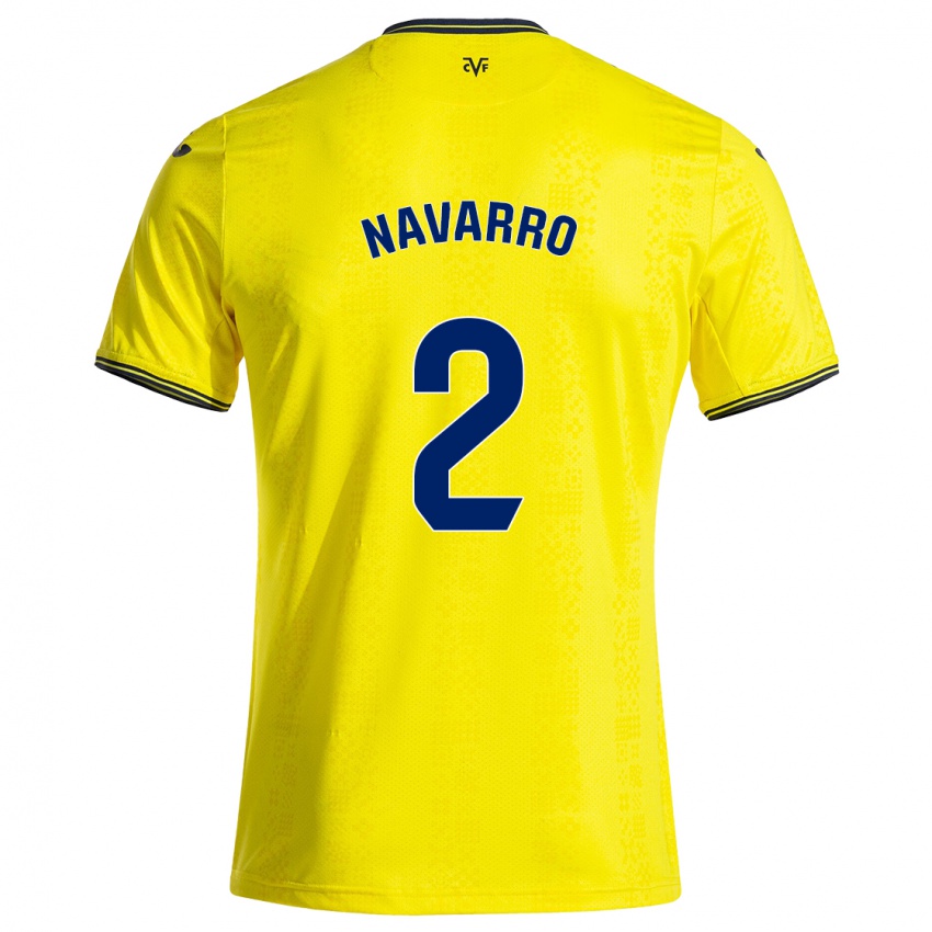 Criança Camisola Pau Navarro #2 Preto Amarelo Principal 2024/25 Camisa Brasil