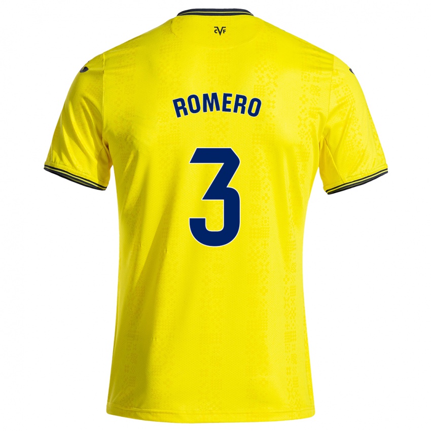 Criança Camisola Cristo Romero #3 Preto Amarelo Principal 2024/25 Camisa Brasil