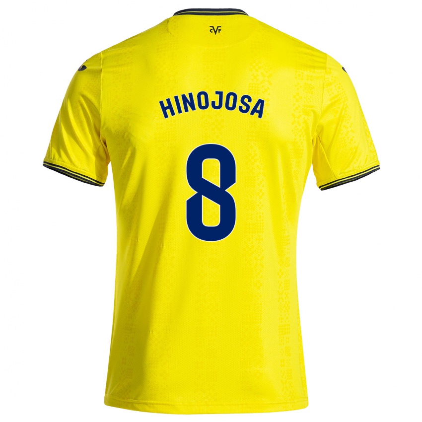 Criança Camisola Sergio Hinojosa #8 Preto Amarelo Principal 2024/25 Camisa Brasil