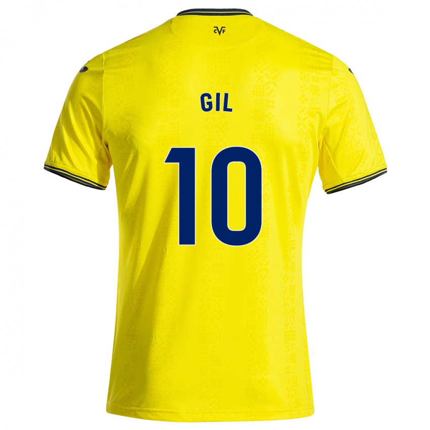 Criança Camisola Markel Gil #10 Preto Amarelo Principal 2024/25 Camisa Brasil