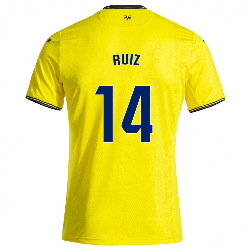 Criança Camisola Adri Ruiz #14 Preto Amarelo Principal 2024/25 Camisa Brasil