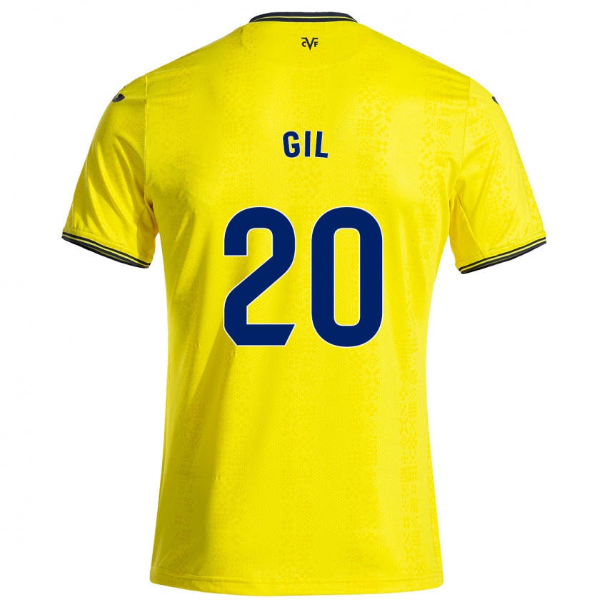 Criança Camisola Mario Gil #20 Preto Amarelo Principal 2024/25 Camisa Brasil