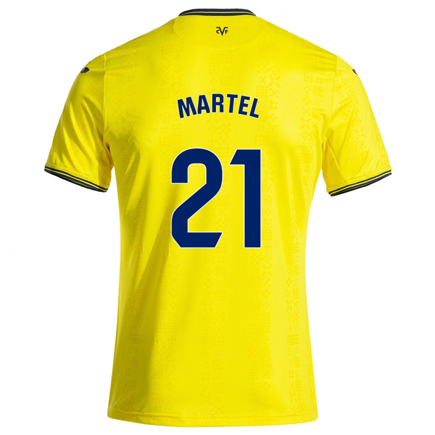 Criança Camisola Kevin Martel #21 Preto Amarelo Principal 2024/25 Camisa Brasil