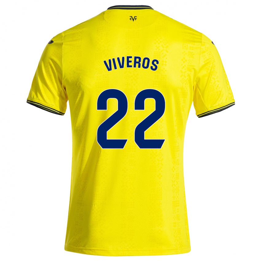 Criança Camisola Facundo Viveros #22 Preto Amarelo Principal 2024/25 Camisa Brasil