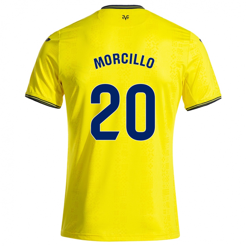 Criança Camisola Raquel Morcillo #20 Preto Amarelo Principal 2024/25 Camisa Brasil