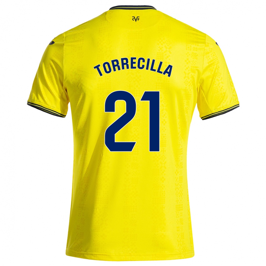 Criança Camisola Virginia Torrecilla #21 Preto Amarelo Principal 2024/25 Camisa Brasil