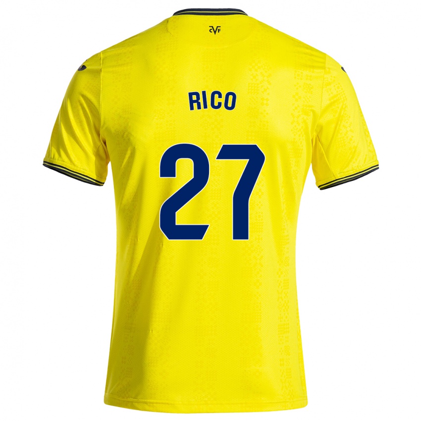 Criança Camisola Vera Rico #27 Preto Amarelo Principal 2024/25 Camisa Brasil