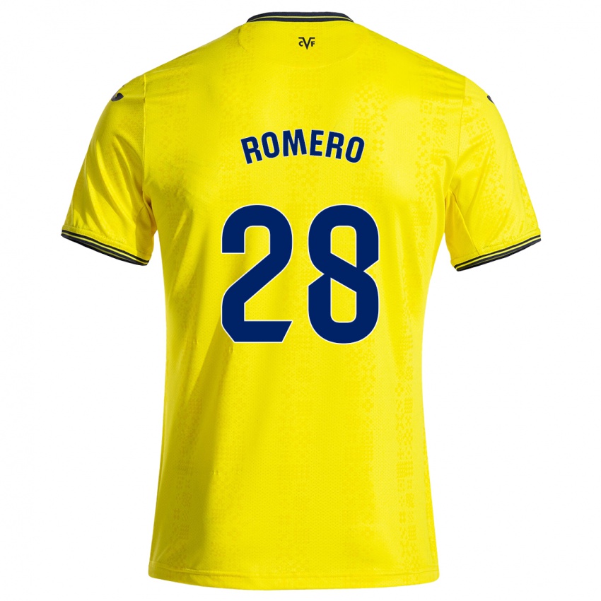 Criança Camisola María Romero #28 Preto Amarelo Principal 2024/25 Camisa Brasil