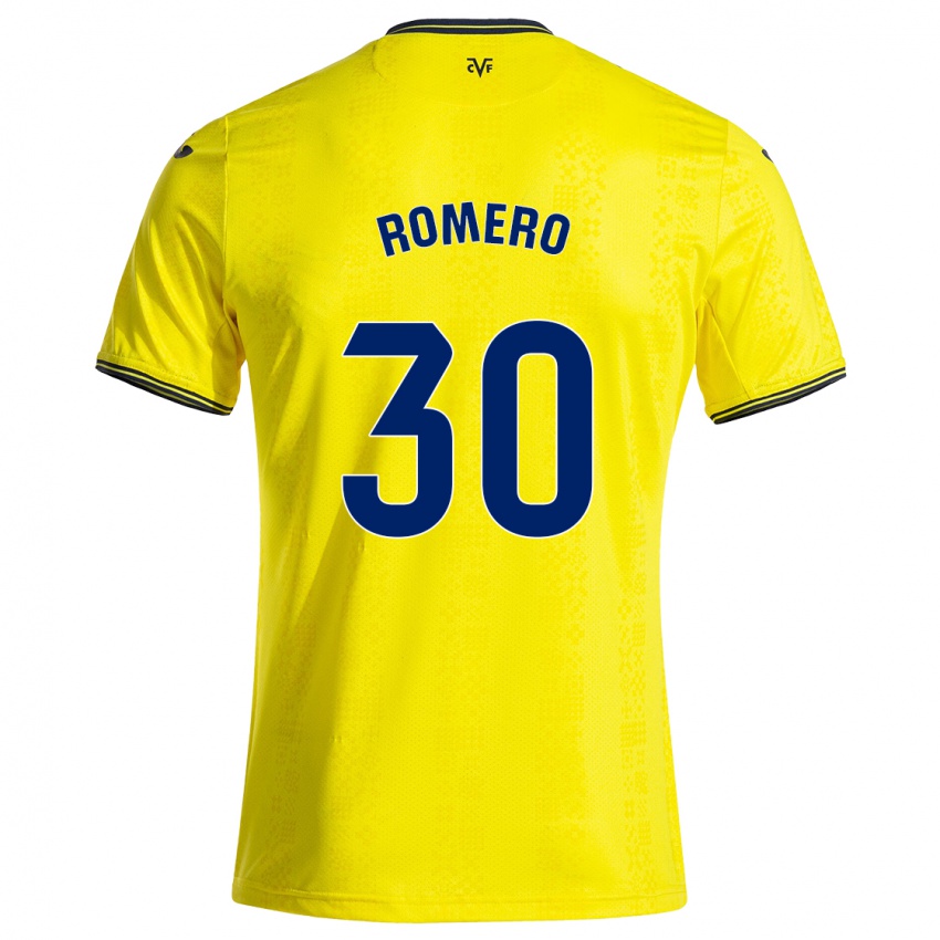 Criança Camisola Lucía Romero #30 Preto Amarelo Principal 2024/25 Camisa Brasil