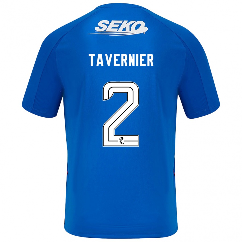 Criança Camisola James Tavernier #2 Azul Escuro Principal 2024/25 Camisa Brasil