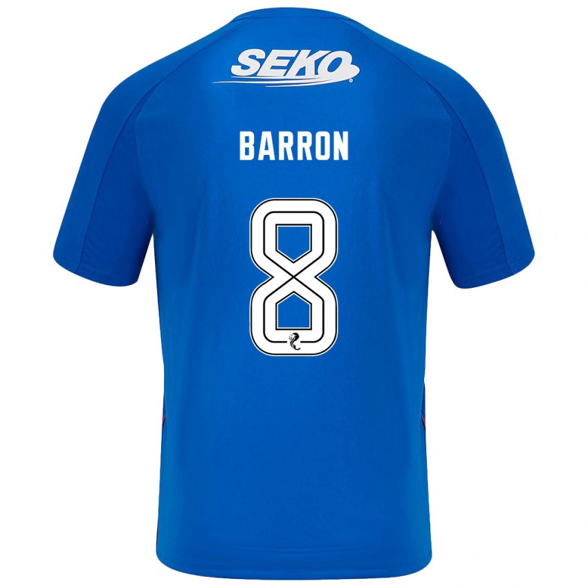 Criança Camisola Connor Barron #8 Azul Escuro Principal 2024/25 Camisa Brasil