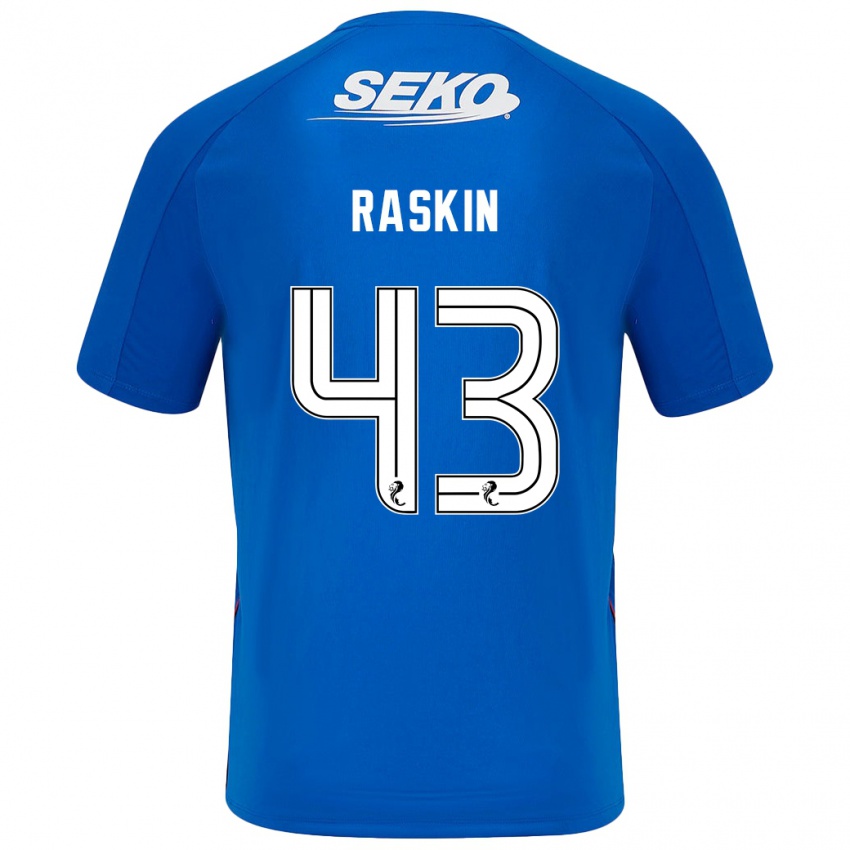 Criança Camisola Nicolas Raskin #43 Azul Escuro Principal 2024/25 Camisa Brasil