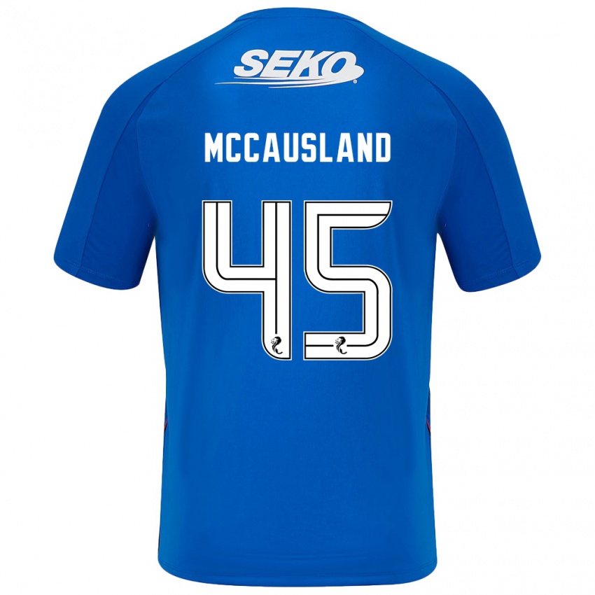 Criança Camisola Ross Mccausland #45 Azul Escuro Principal 2024/25 Camisa Brasil