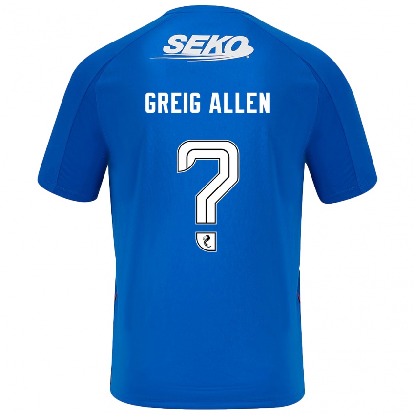 Criança Camisola Greig Allen #0 Azul Escuro Principal 2024/25 Camisa Brasil