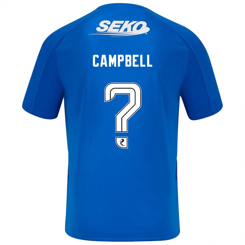 Criança Camisola Connor Campbell #0 Azul Escuro Principal 2024/25 Camisa Brasil