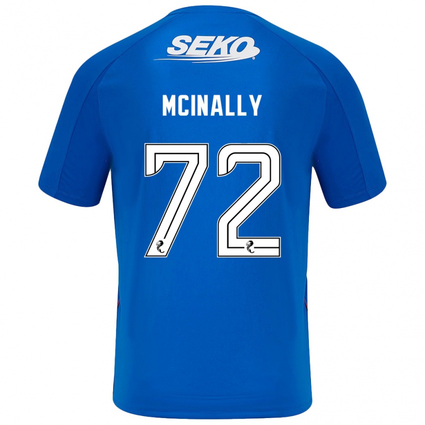 Criança Camisola Darren Mcinally #72 Azul Escuro Principal 2024/25 Camisa Brasil