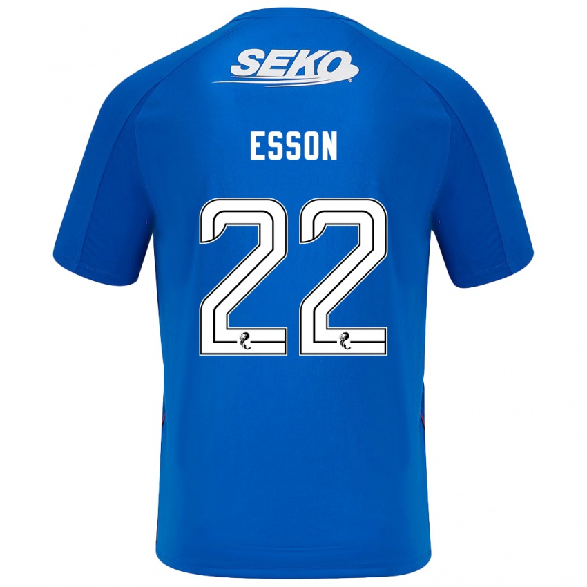 Criança Camisola Victoria Esson #22 Azul Escuro Principal 2024/25 Camisa Brasil