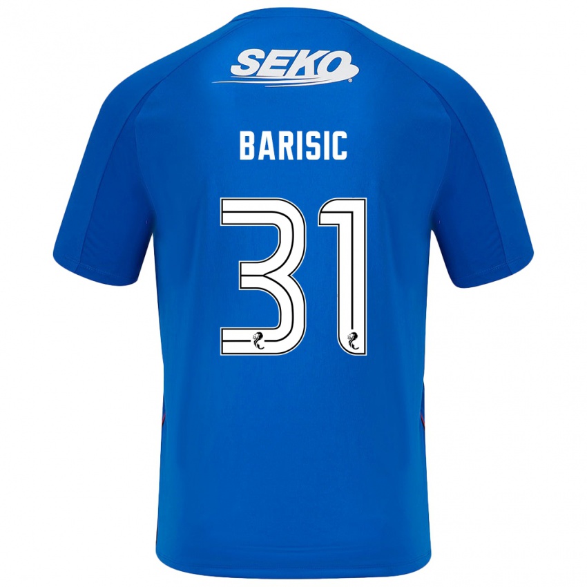 Criança Camisola Borna Barisic #31 Azul Escuro Principal 2024/25 Camisa Brasil