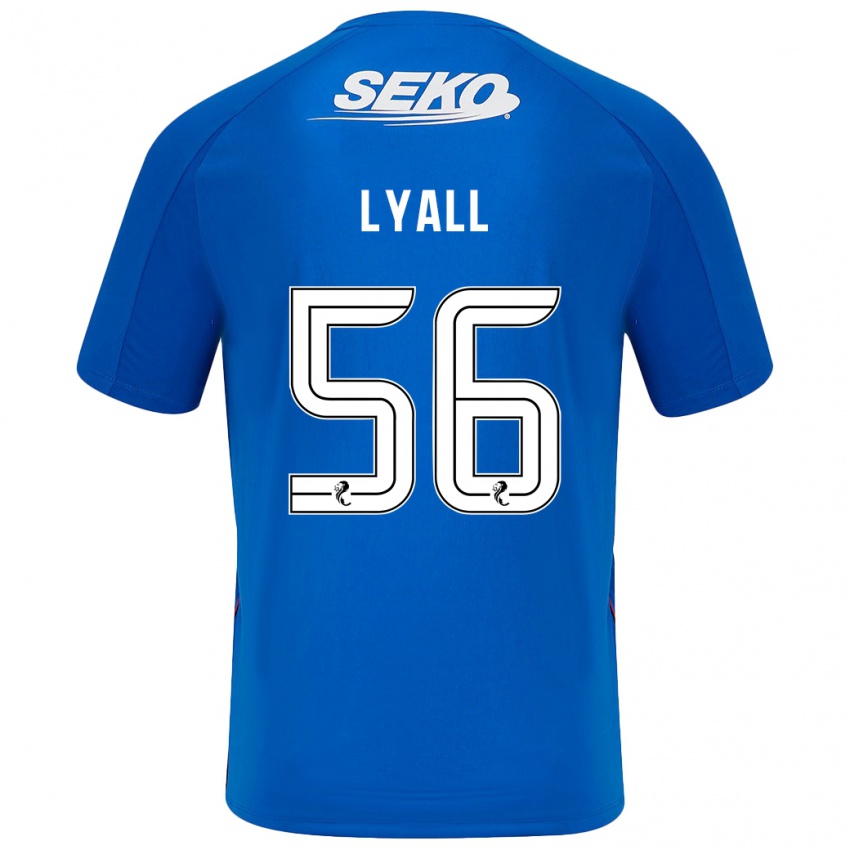 Criança Camisola Arron Lyall #56 Azul Escuro Principal 2024/25 Camisa Brasil