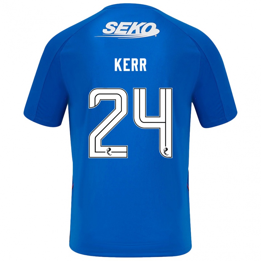 Criança Camisola Samantha Mary Kerr #24 Azul Escuro Principal 2024/25 Camisa Brasil