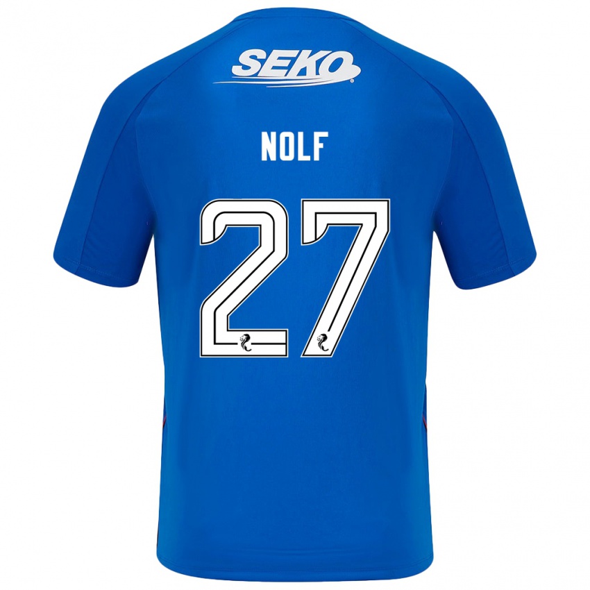 Criança Camisola Madeline Nolf #27 Azul Escuro Principal 2024/25 Camisa Brasil