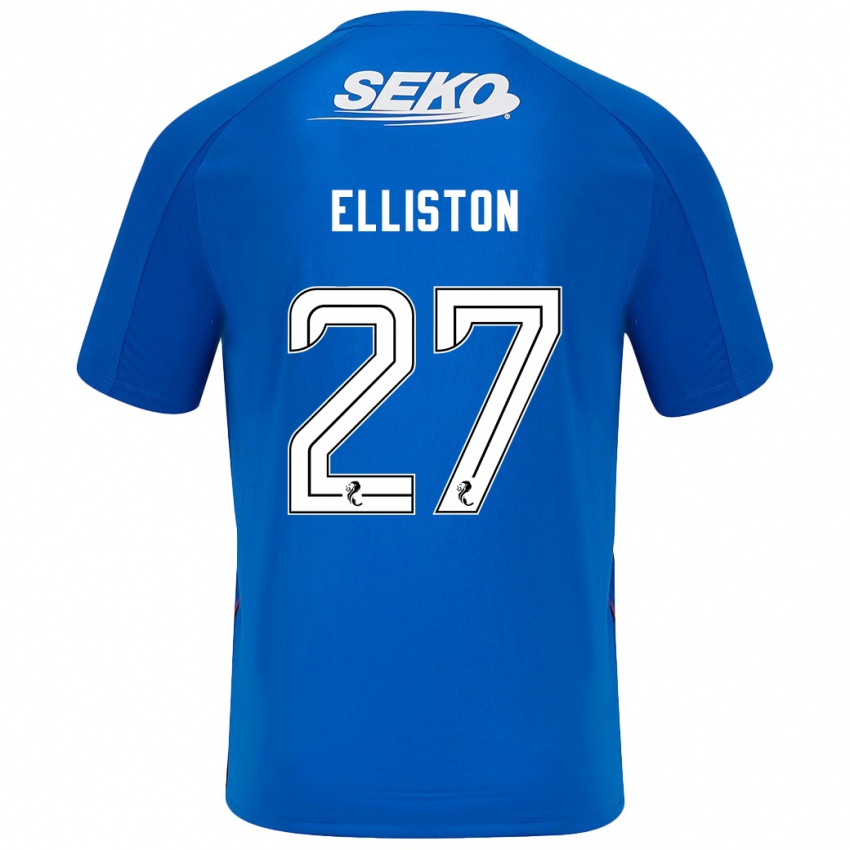 Criança Camisola Maddie Elliston #27 Azul Escuro Principal 2024/25 Camisa Brasil