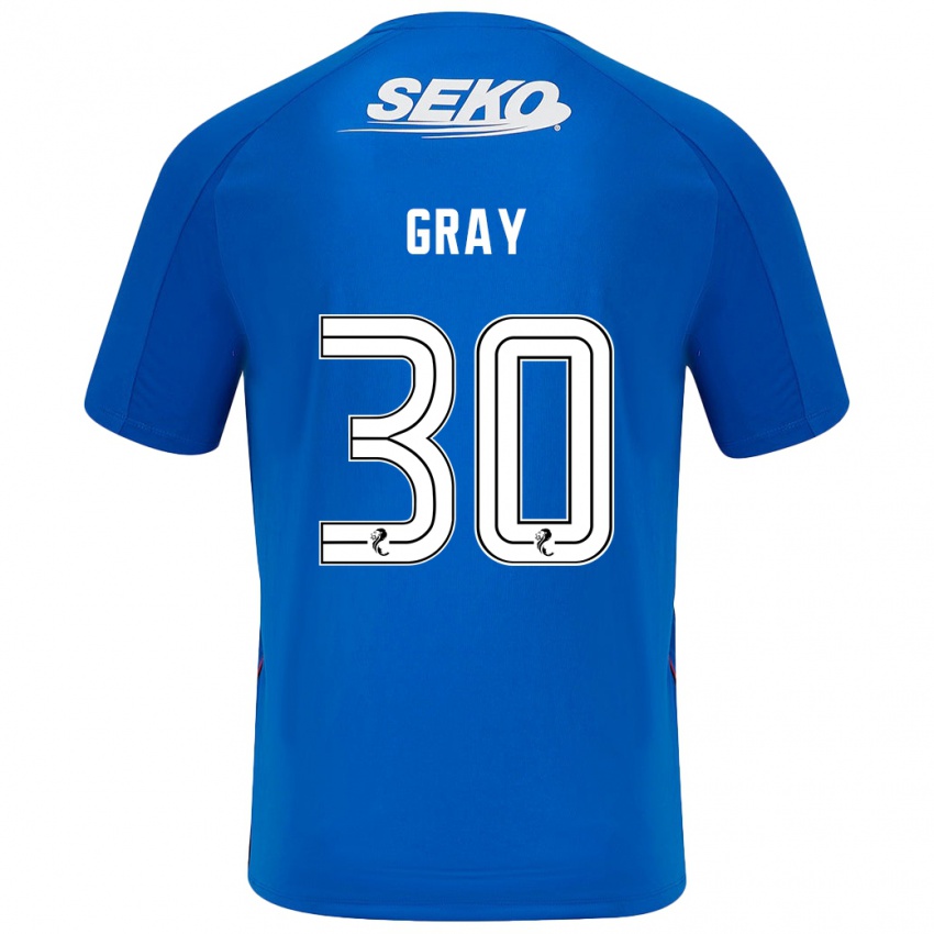 Criança Camisola Georgia Gray #30 Azul Escuro Principal 2024/25 Camisa Brasil