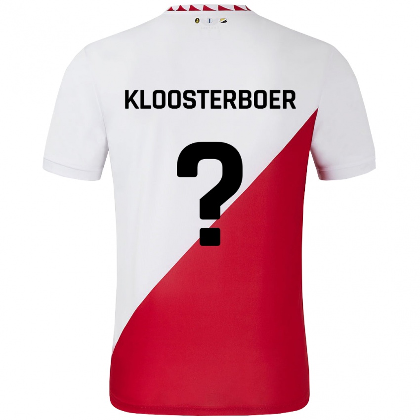 Criança Camisola Per Kloosterboer #0 Vermelho Branco Principal 2024/25 Camisa Brasil