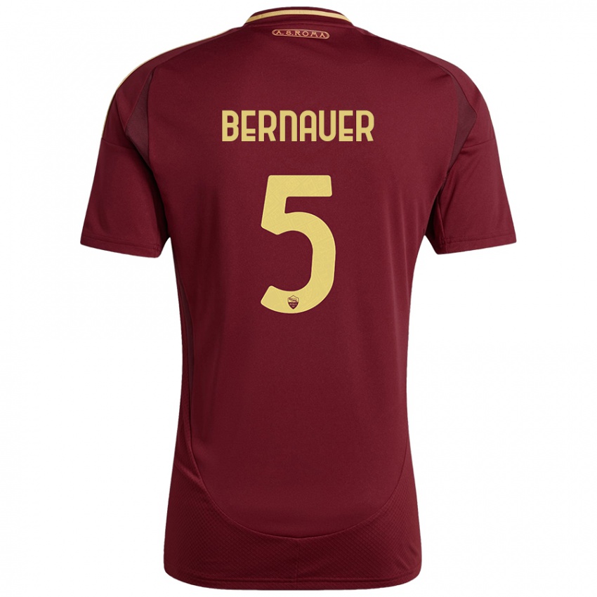 Criança Camisola Vanessa Bernauer #5 Ouro Castanho Vermelho Principal 2024/25 Camisa Brasil