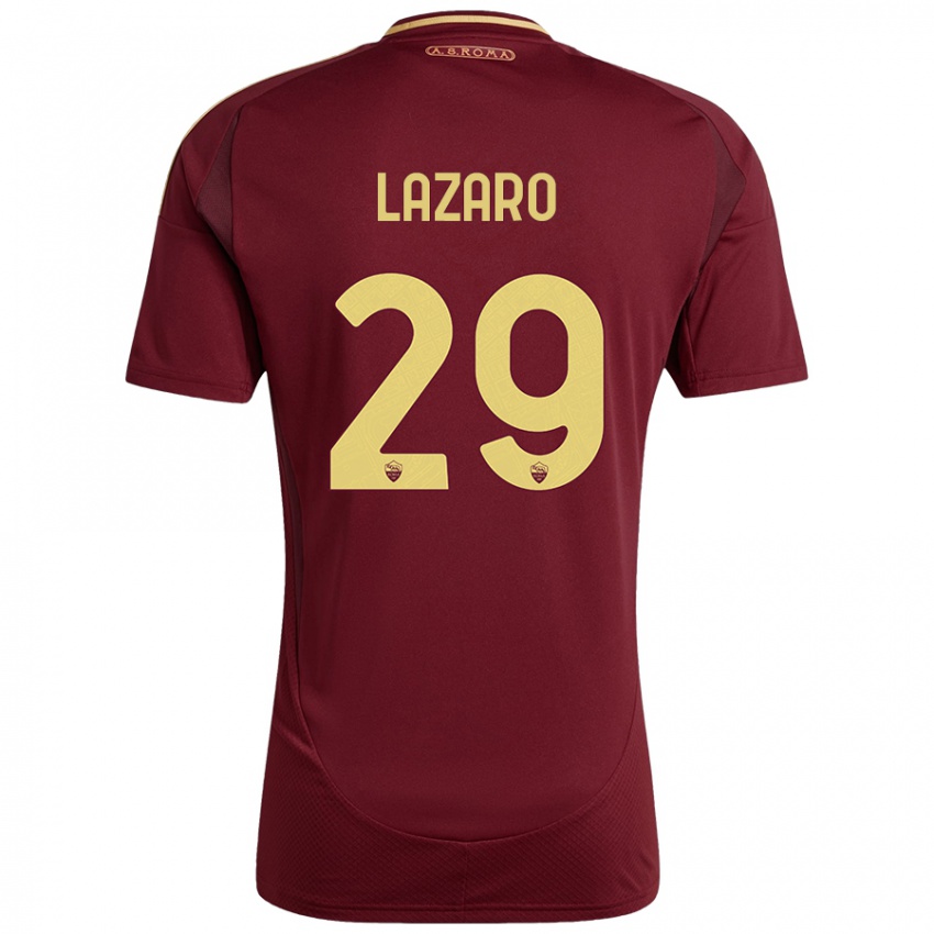 Criança Camisola Paloma Lazaro #29 Ouro Castanho Vermelho Principal 2024/25 Camisa Brasil