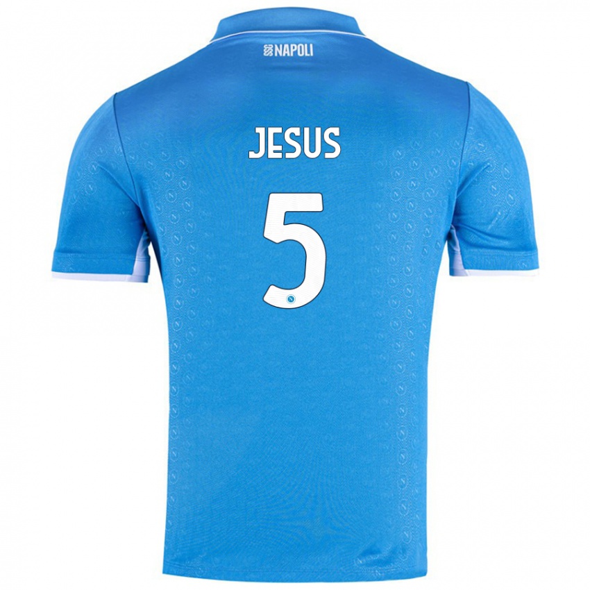 Criança Camisola Juan Jesus #5 Celeiro Azul Principal 2024/25 Camisa Brasil