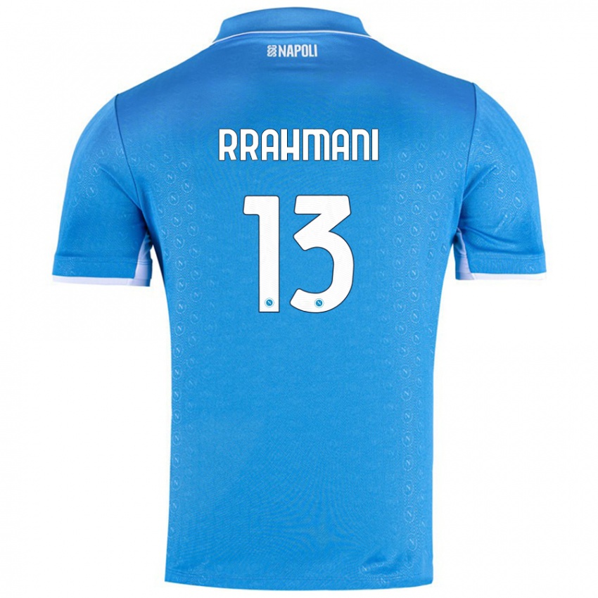 Criança Camisola Amir Rrahmani #13 Celeiro Azul Principal 2024/25 Camisa Brasil