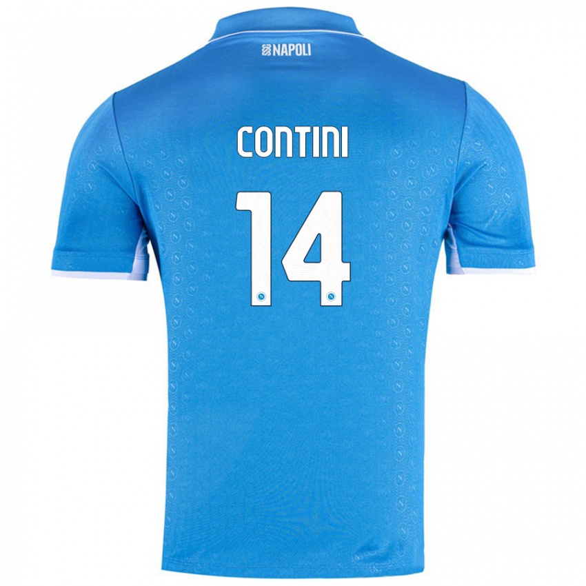 Criança Camisola Nikita Contini #14 Celeiro Azul Principal 2024/25 Camisa Brasil