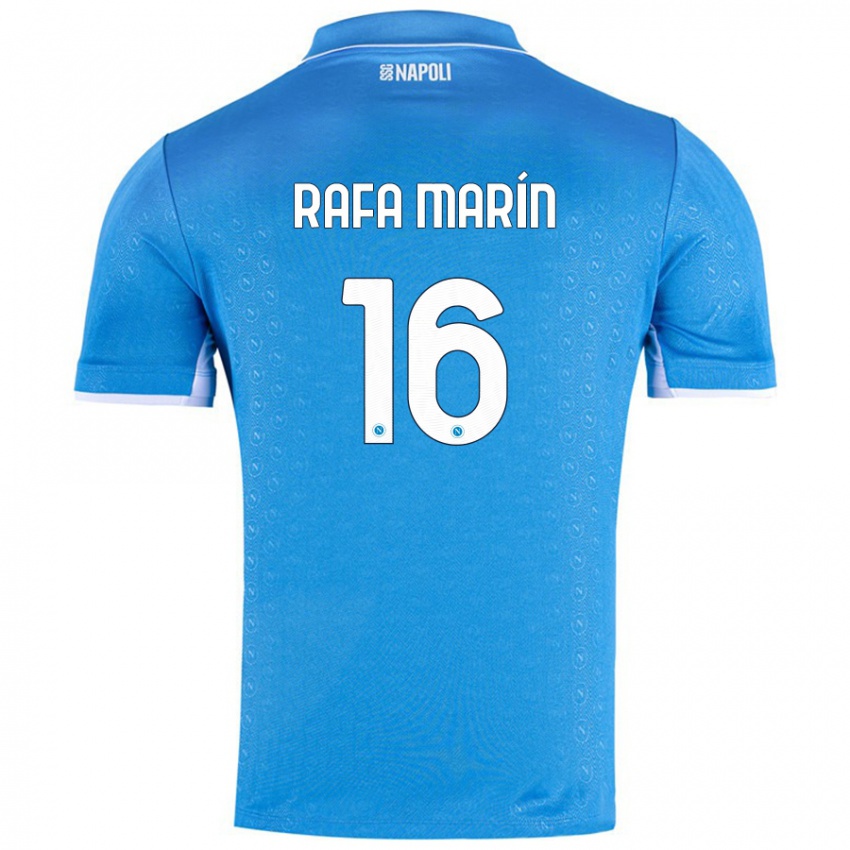 Criança Camisola Rafa Marín #16 Celeiro Azul Principal 2024/25 Camisa Brasil