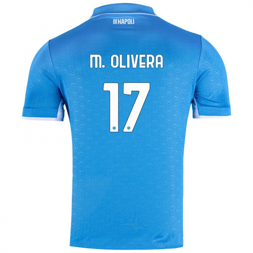 Criança Camisola Mathias Olivera #17 Celeiro Azul Principal 2024/25 Camisa Brasil