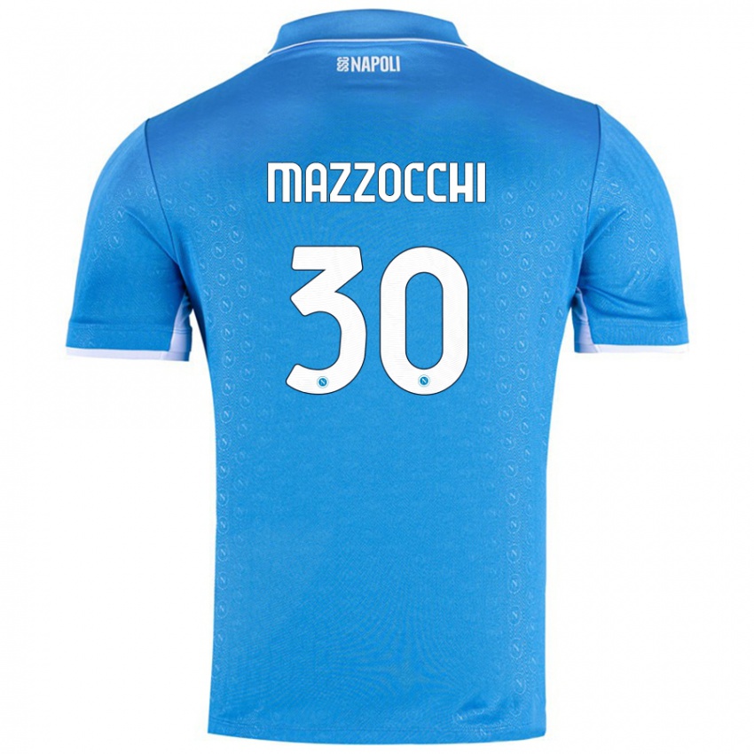 Criança Camisola Pasquale Mazzocchi #30 Celeiro Azul Principal 2024/25 Camisa Brasil