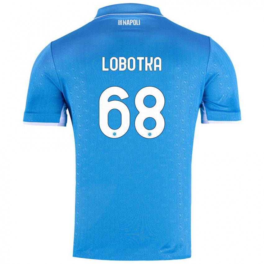 Criança Camisola Stanislav Lobotka #68 Celeiro Azul Principal 2024/25 Camisa Brasil