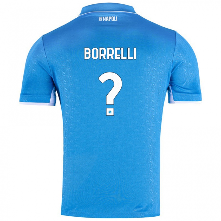 Criança Camisola Ciro Borrelli #0 Celeiro Azul Principal 2024/25 Camisa Brasil