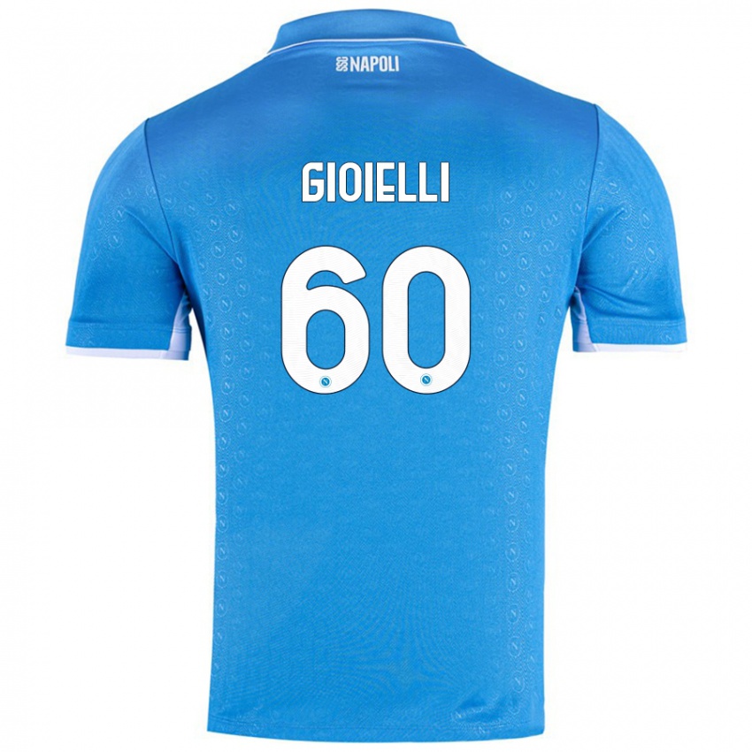 Criança Camisola Francesco Gioielli #60 Celeiro Azul Principal 2024/25 Camisa Brasil