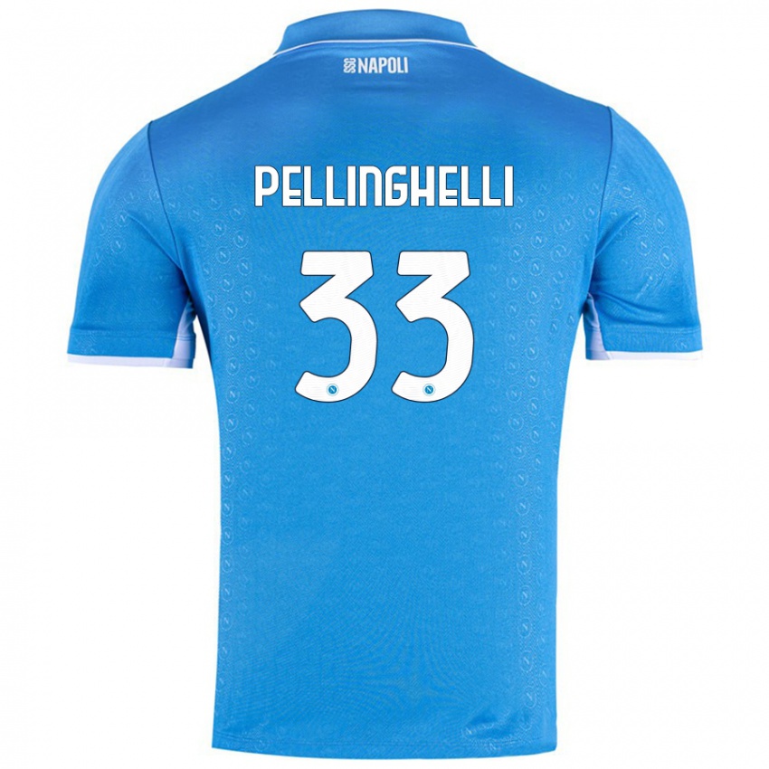 Criança Camisola Alice Pellinghelli #33 Celeiro Azul Principal 2024/25 Camisa Brasil