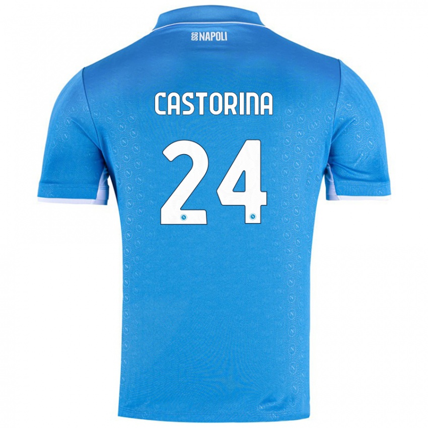 Criança Camisola Alessandro Castorina #24 Celeiro Azul Principal 2024/25 Camisa Brasil