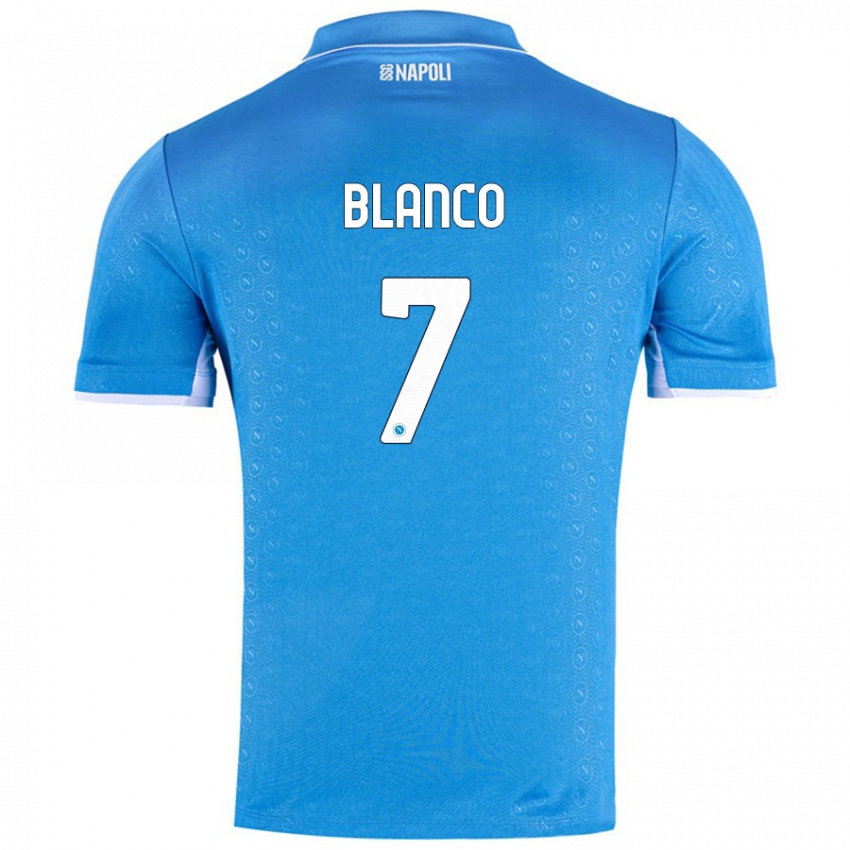 Criança Camisola Gimena Blanco #7 Celeiro Azul Principal 2024/25 Camisa Brasil