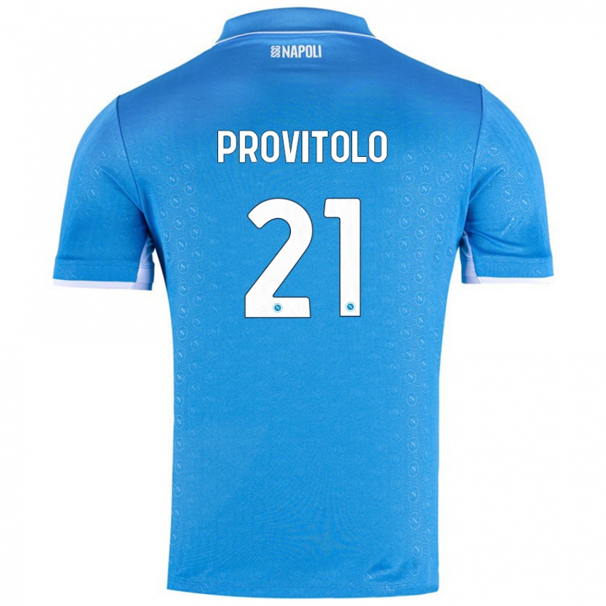 Criança Camisola Vincenzo Provitolo #21 Celeiro Azul Principal 2024/25 Camisa Brasil