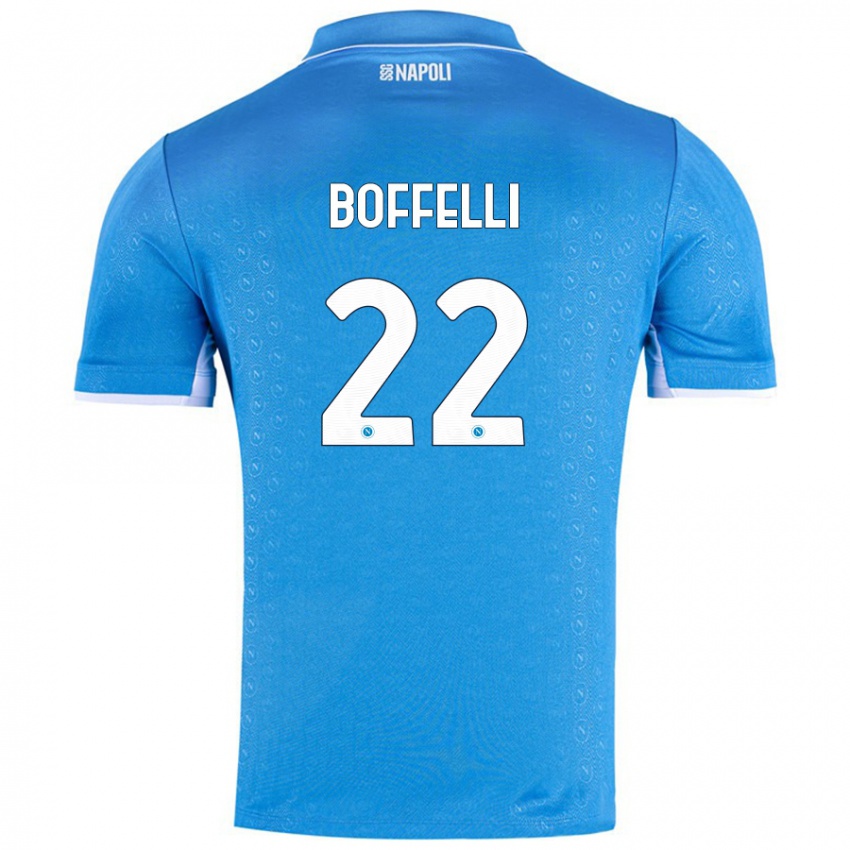 Criança Camisola Valerio Boffelli #22 Celeiro Azul Principal 2024/25 Camisa Brasil