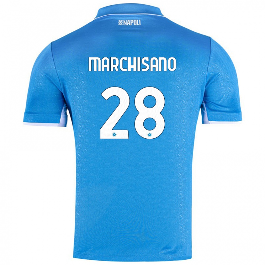 Criança Camisola Matteo Marchisano #28 Celeiro Azul Principal 2024/25 Camisa Brasil