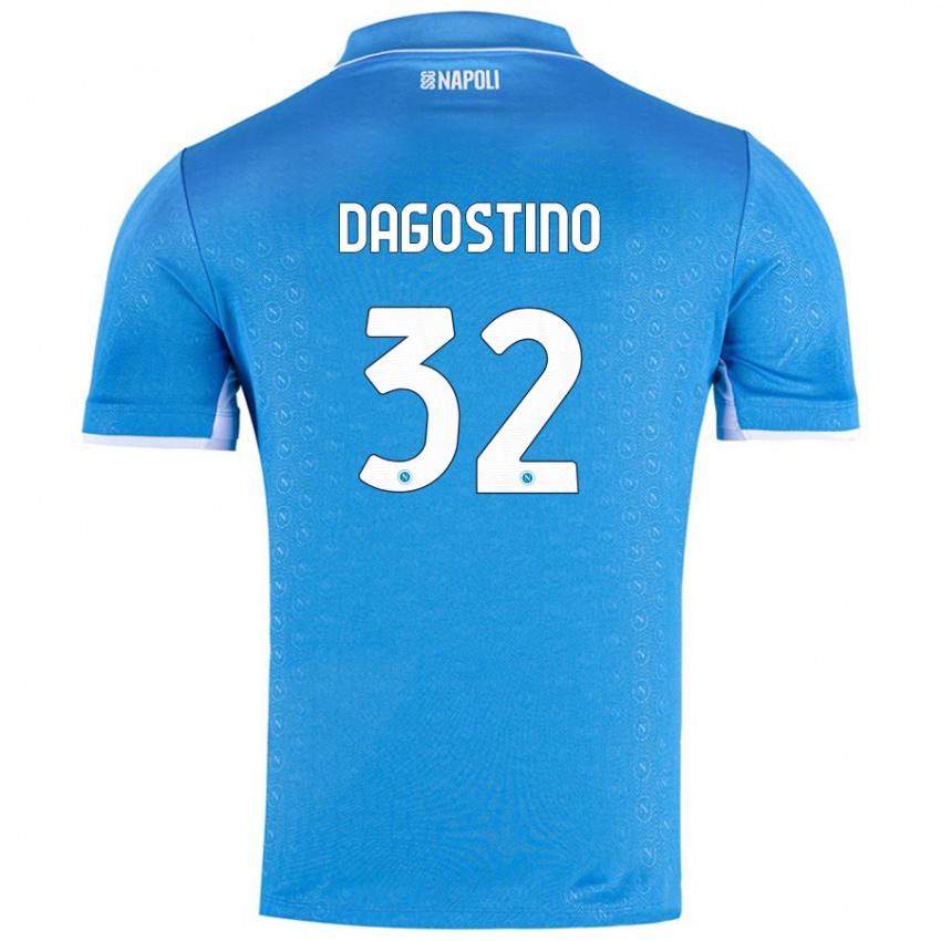 Criança Camisola Giuseppe Dagostino #32 Celeiro Azul Principal 2024/25 Camisa Brasil