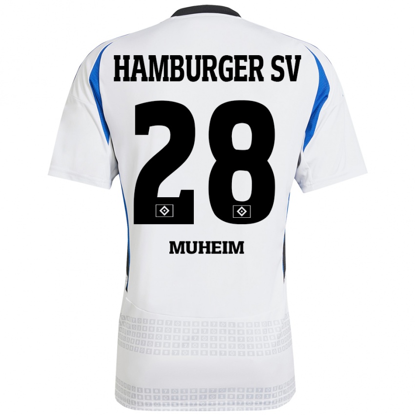 Criança Camisola Miro Muheim #28 Azul Branco Principal 2024/25 Camisa Brasil