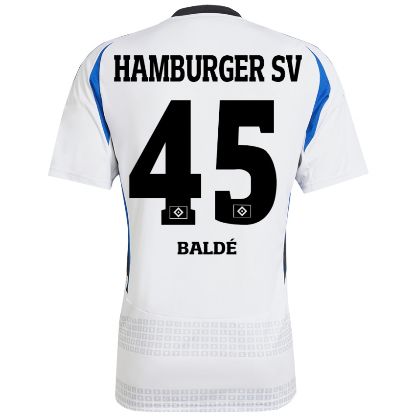 Criança Camisola Fabio Baldé #45 Azul Branco Principal 2024/25 Camisa Brasil