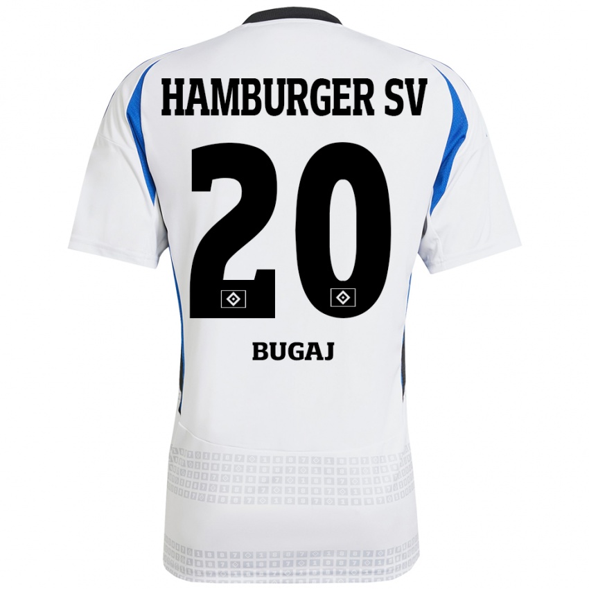 Criança Camisola Jan-Luca Bugaj #20 Azul Branco Principal 2024/25 Camisa Brasil