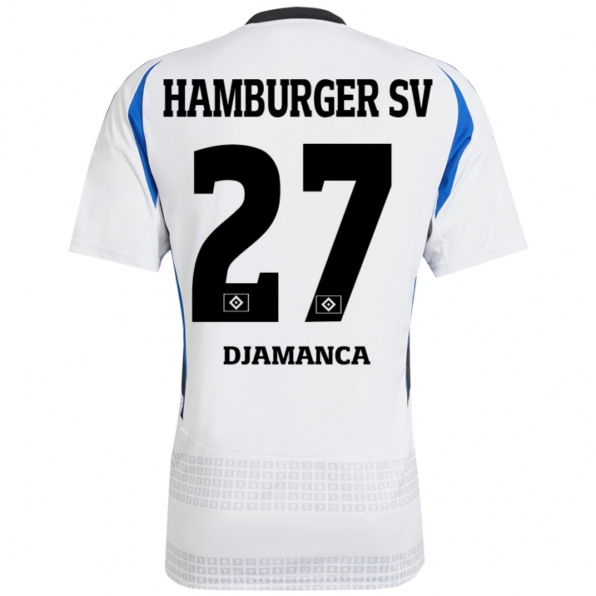 Criança Camisola Ismaila Djamanca #27 Azul Branco Principal 2024/25 Camisa Brasil